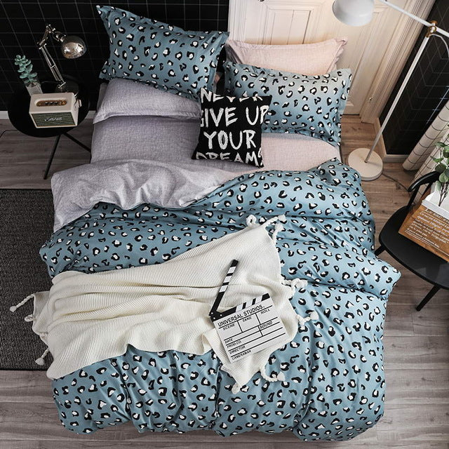 Duvet Cover Flat Bed Sheet Bedding Set