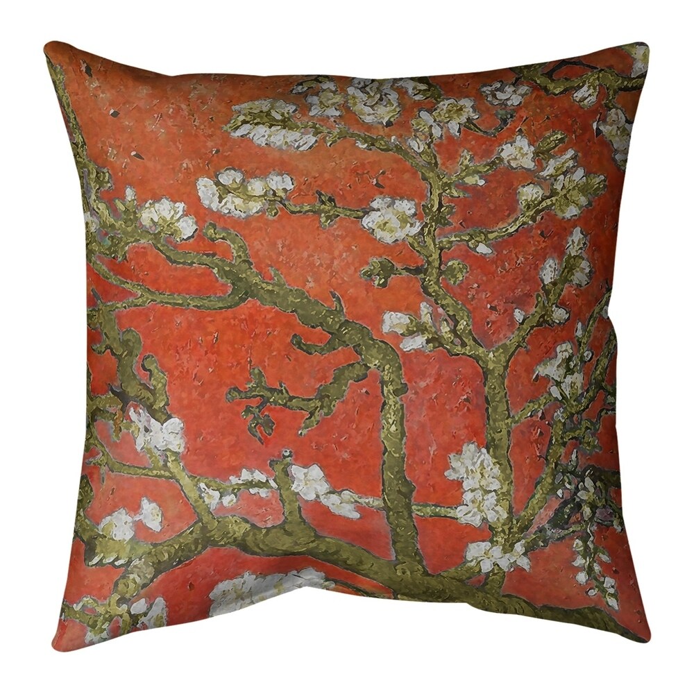 Porch   Den Vincent Van Gogh 'Almond Blossom' Throw Pillow