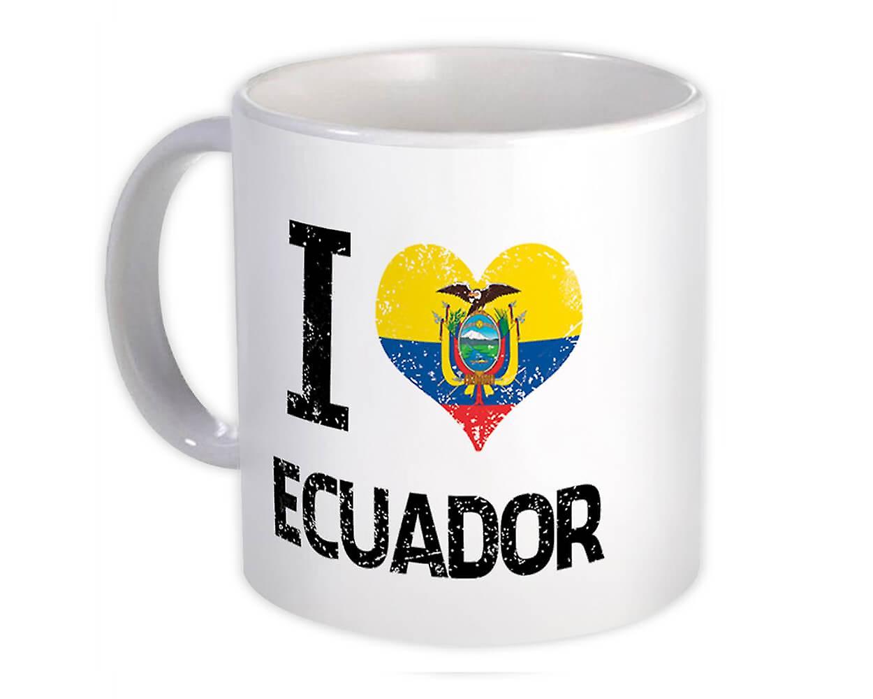 Gift Mug: I Love Ecuador Heart