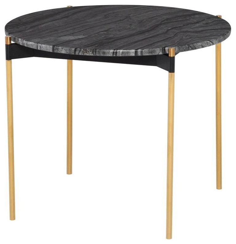 Tyson Black Wood Side Table   Midcentury   Side Tables And End Tables   by Virgil Stanis Design  Houzz