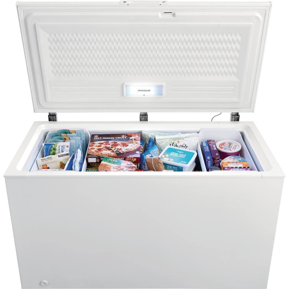 Frigidaire 14.8 cu. ft. Manual Defrost Chest Freezer with LED Light FFCL1542AW