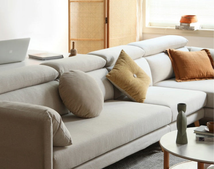 North American Oak Scandinavian Fabric Corner Sofa   Midcentury   Sectional Sofas   by GVAwood  Houzz