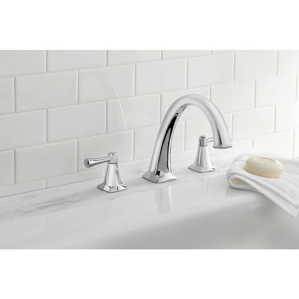 Glacier Bay Stillmore 2-Handle Deck-Mount Roman Tub Faucet in Chrome HD65601-5001