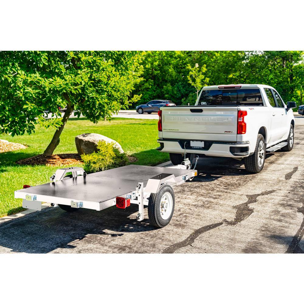 DK2 1450 lb. Capacity Single Axle Galvanized Folding Utility Trailer Kit MFT4X8G