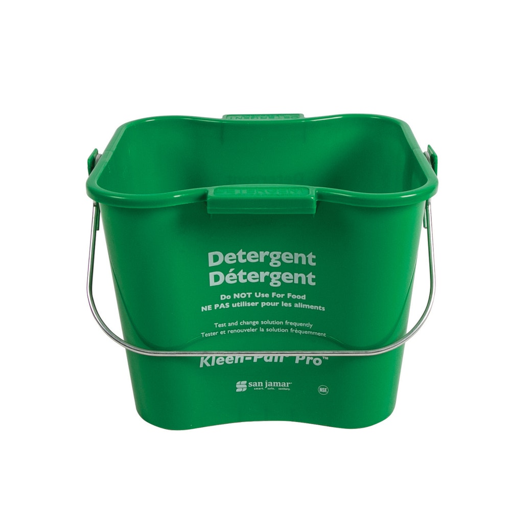 San Jamar KPP97GN Cleaning Kleen-Pail， 3 Qt.， Green