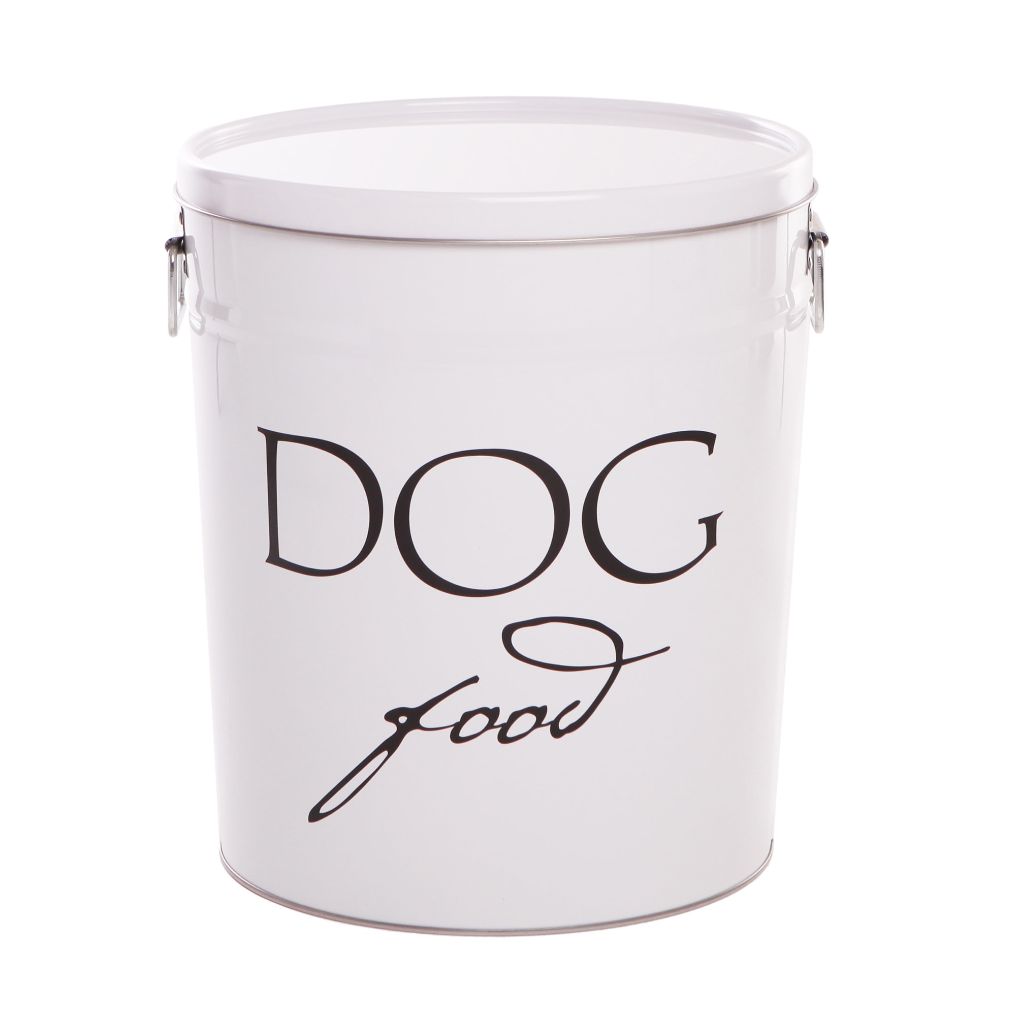 Harry Barker White Classic Food Storage Canister for Dogs， Small