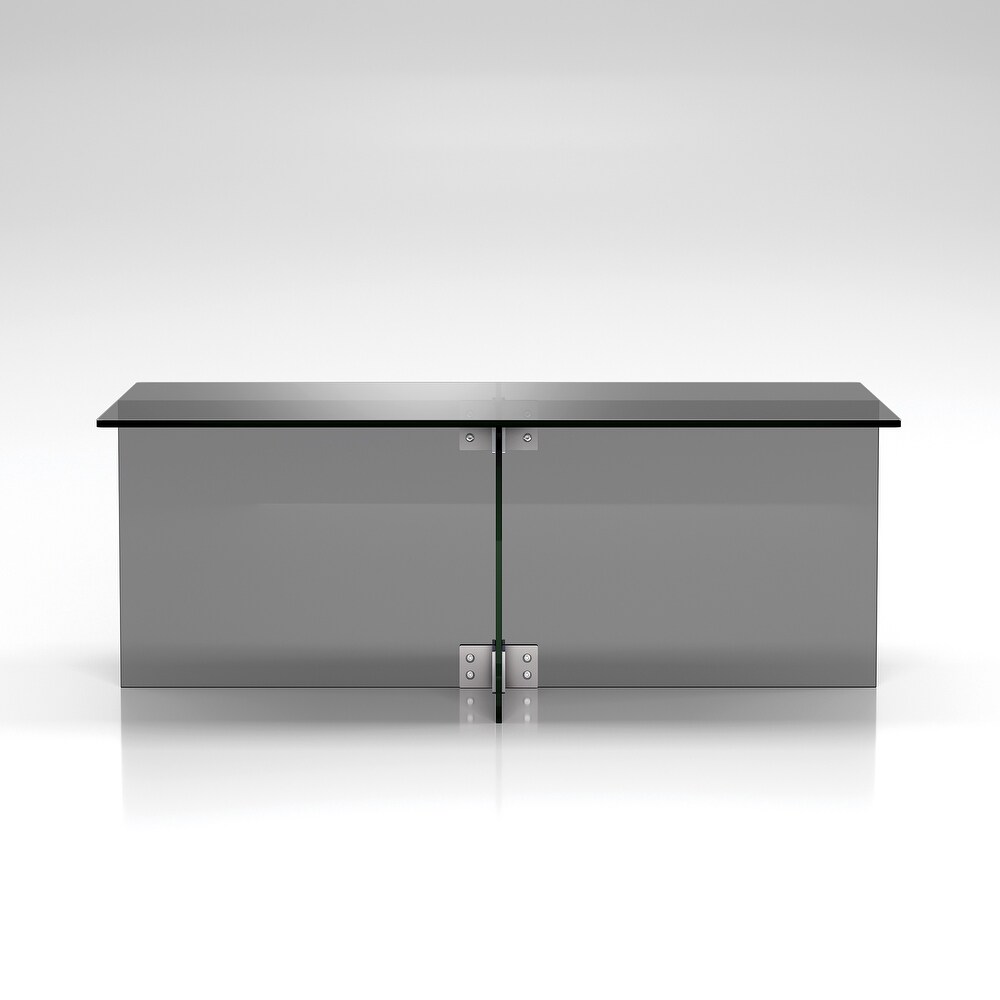 Silver Orchid Carlisle Glass Coffee Table