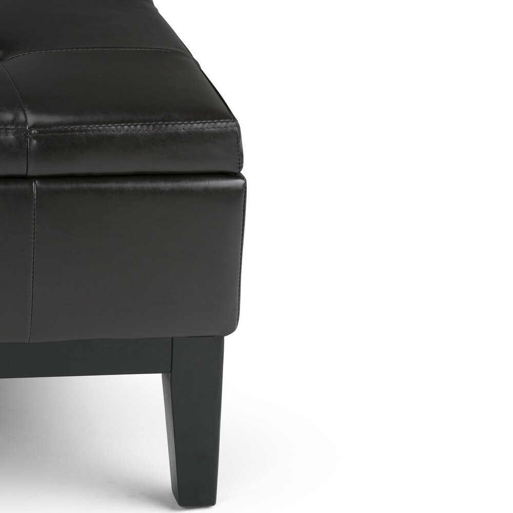 WYNDENHALL Lancaster 36 in. Wide Contemporary Square Table Ottoman