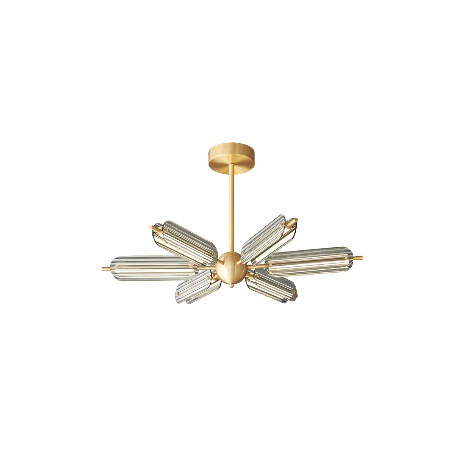 Sputnik Brass Chandelier