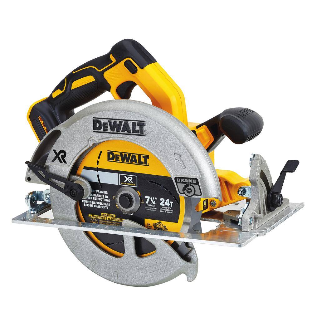 DW 20V MAX XR Cordless Brushless 7-14 in. Circular Saw (1) 20V 6.0Ah and (1) 20V 4.0Ah Batteries and Charger DCS570BDCB246CK