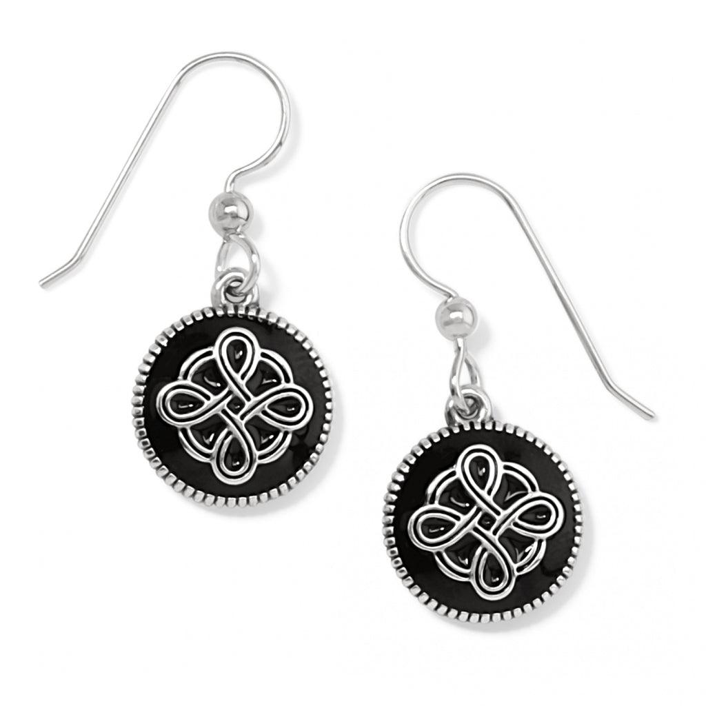 Brighton  Interlok Noir French Wire Earrings