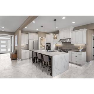 Daltile Kemperstone Onyx Gray Polished 12 in. x 24 in. Glazed Porcelain Floor and Wall Tile (17.10 sq. ft.Case) KM011224AHD1LF