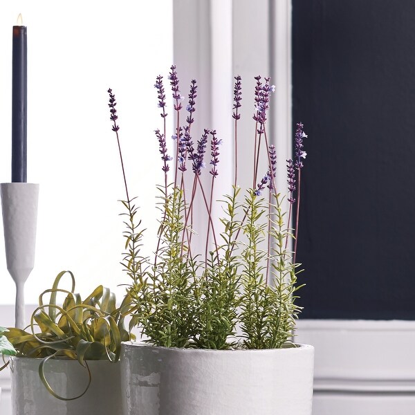 French Lavender Faux (Fake) Potted 21