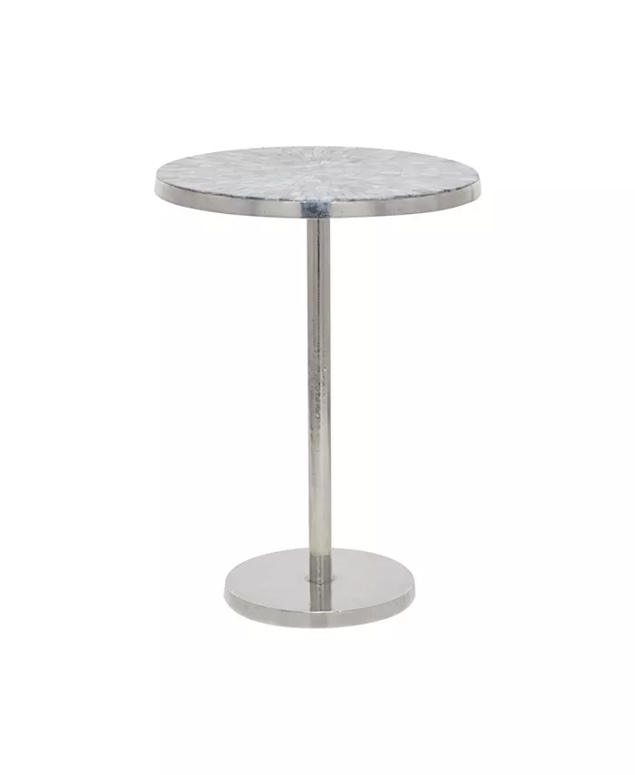 Rosemary Lane Aluminum Contemporary Accent Table