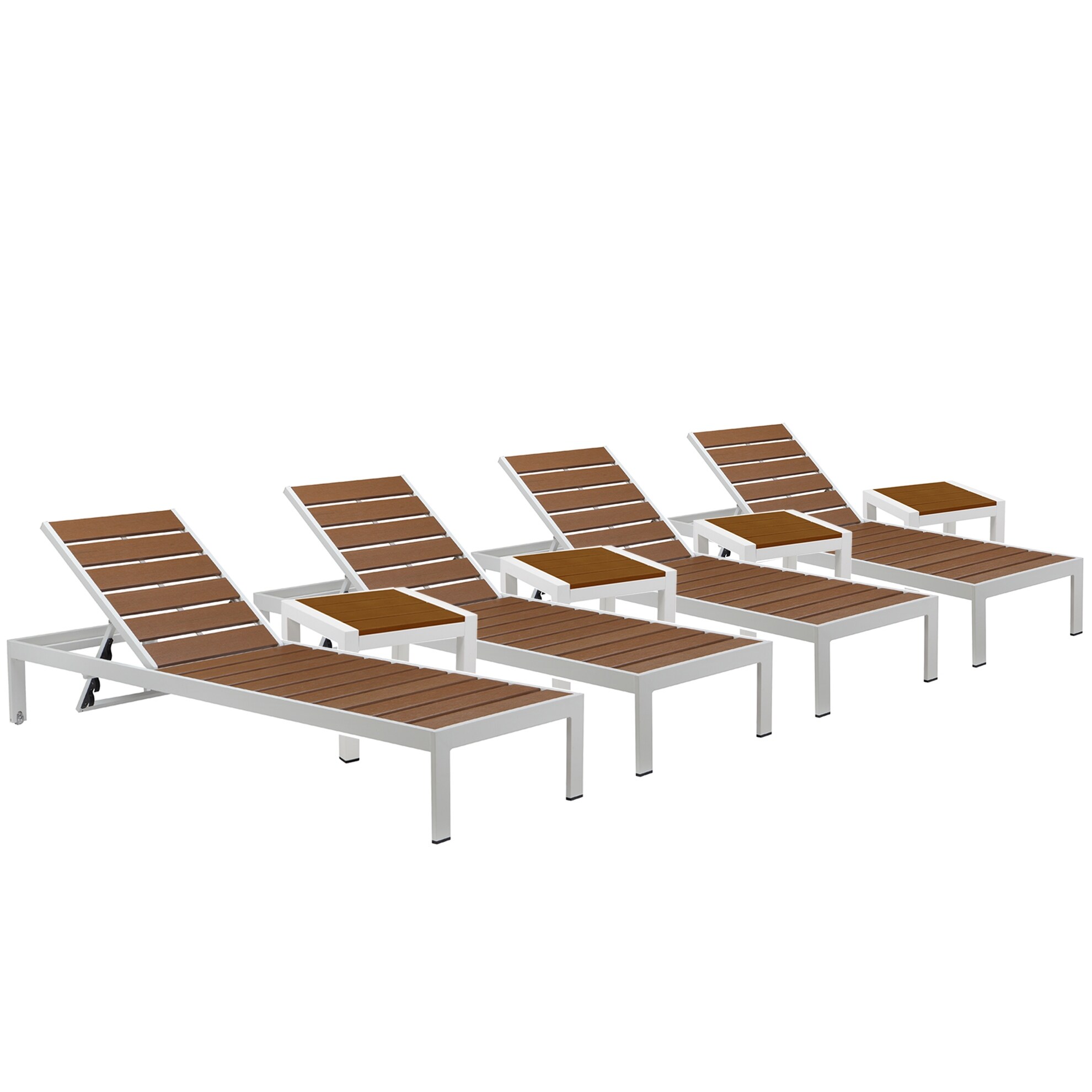 4 Joseph Lounger And 4 Side Tables