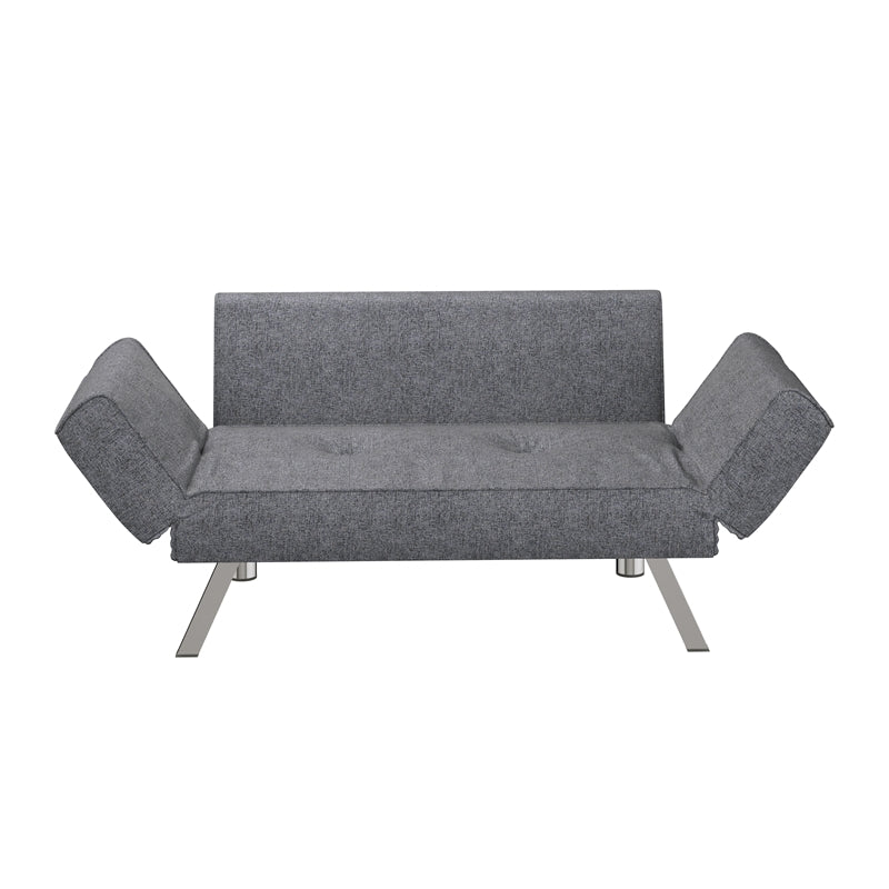 Lifestyle Solutions Serta Morrison Convertible Sofa in Dark Gray Fabric