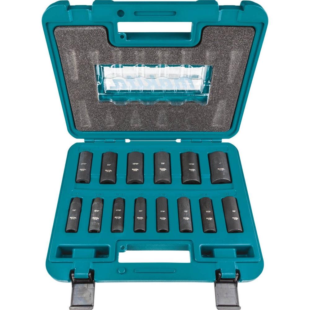 14 Pc. 3/8 Drive Deep Well Impact Socket Set ;