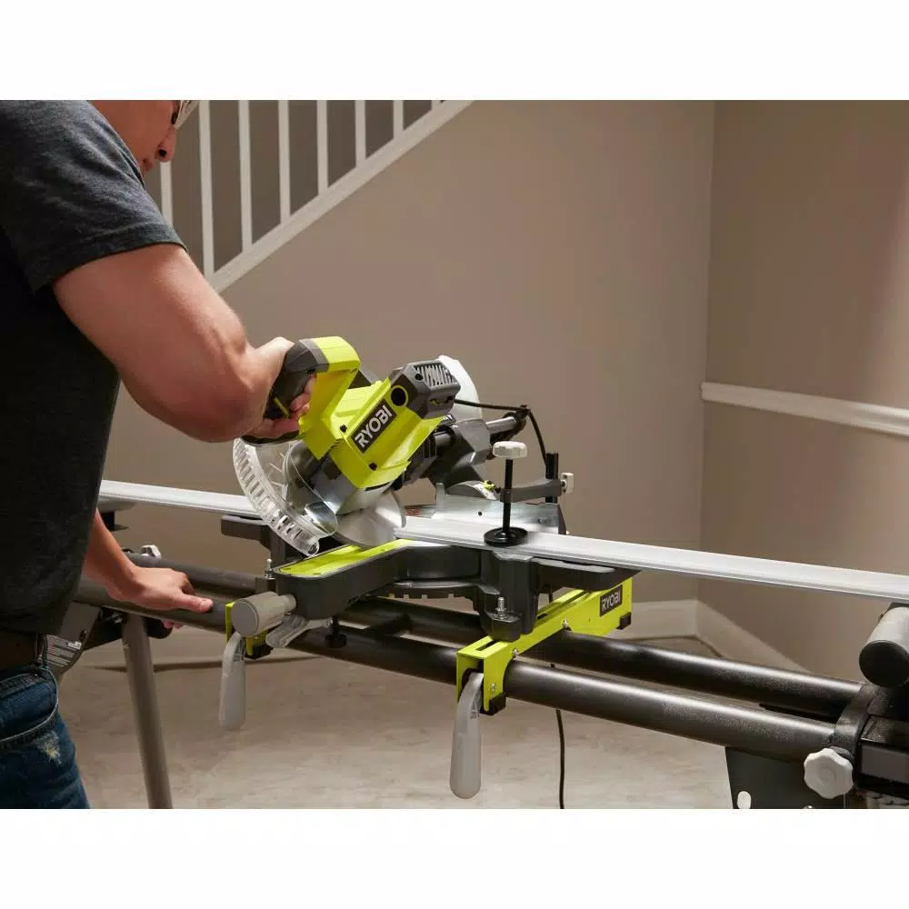 RYOBI 7 1/4 in. Sliding Miter Saw with Stand and#8211; XDC Depot