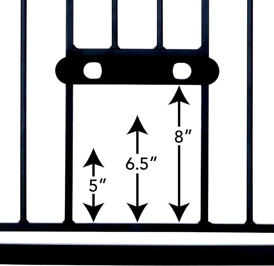 MyPet Tall Deco Easypass Cat and Dog Gate， Graphite