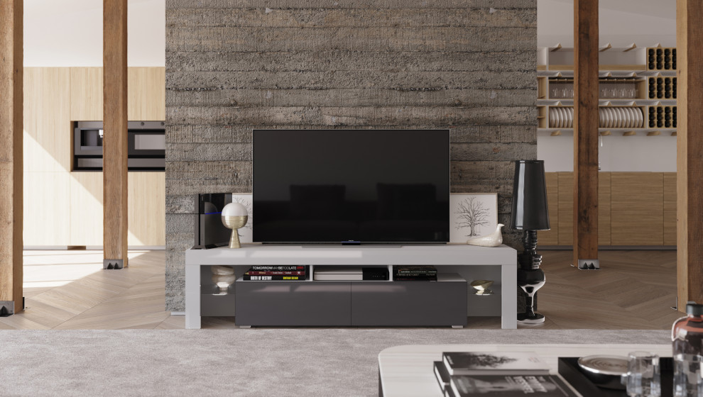 REVA 190 TV Stand   Contemporary   Entertainment Centers And Tv Stands   by MAXIMAHOUSE  Houzz