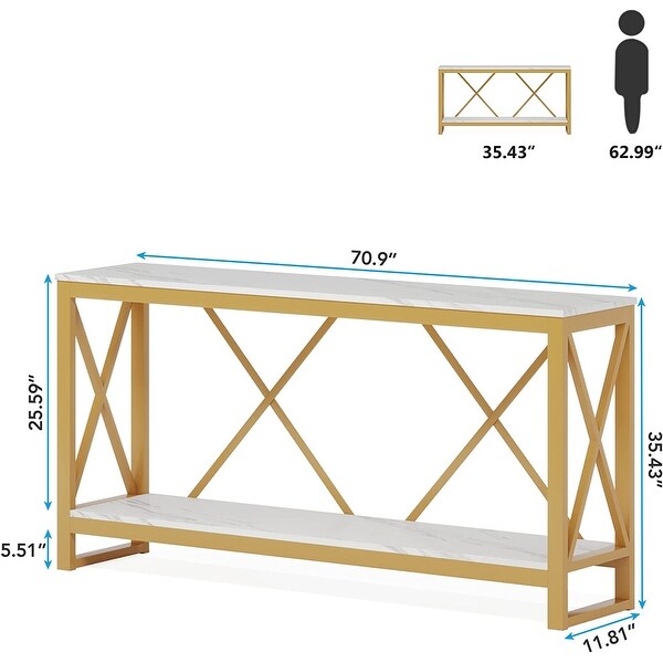 70.9 Inch Extra Long Console Table Sofa Table