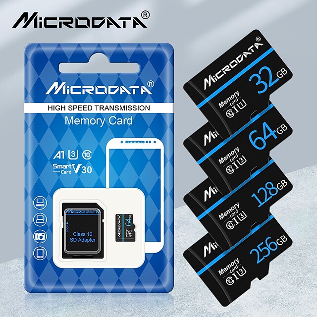 Micro SD Card U3 V30 256GB 128GB SDXC Flash Memory Card C10 U3 4K HD cartao de Memoria Micro SD TF Card With SD Adapter