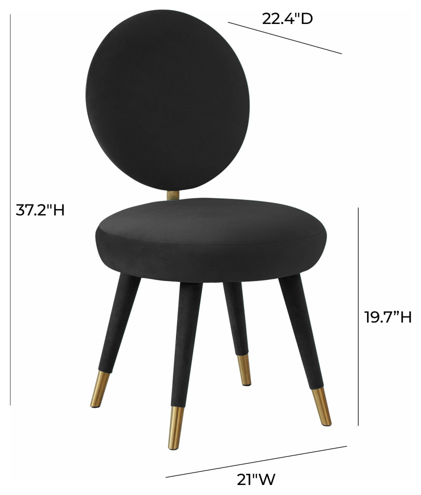 Kylie Velvet Dining Chair   Midcentury   Dining Chairs   by TOV Furniture  Houzz
