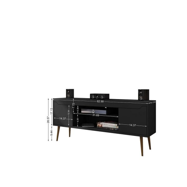 Bradley 62.99 TV Stand Black