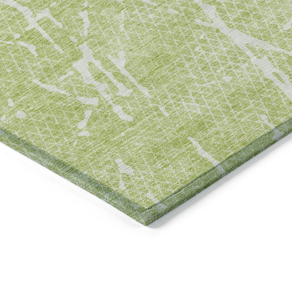 Machine Washable Indoor/ Outdoor Chantille Contemporary Crackle Rug