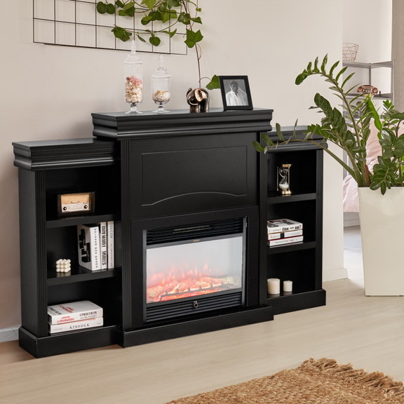 Costway 42519860 70 Inch Modern Fireplace Media En...