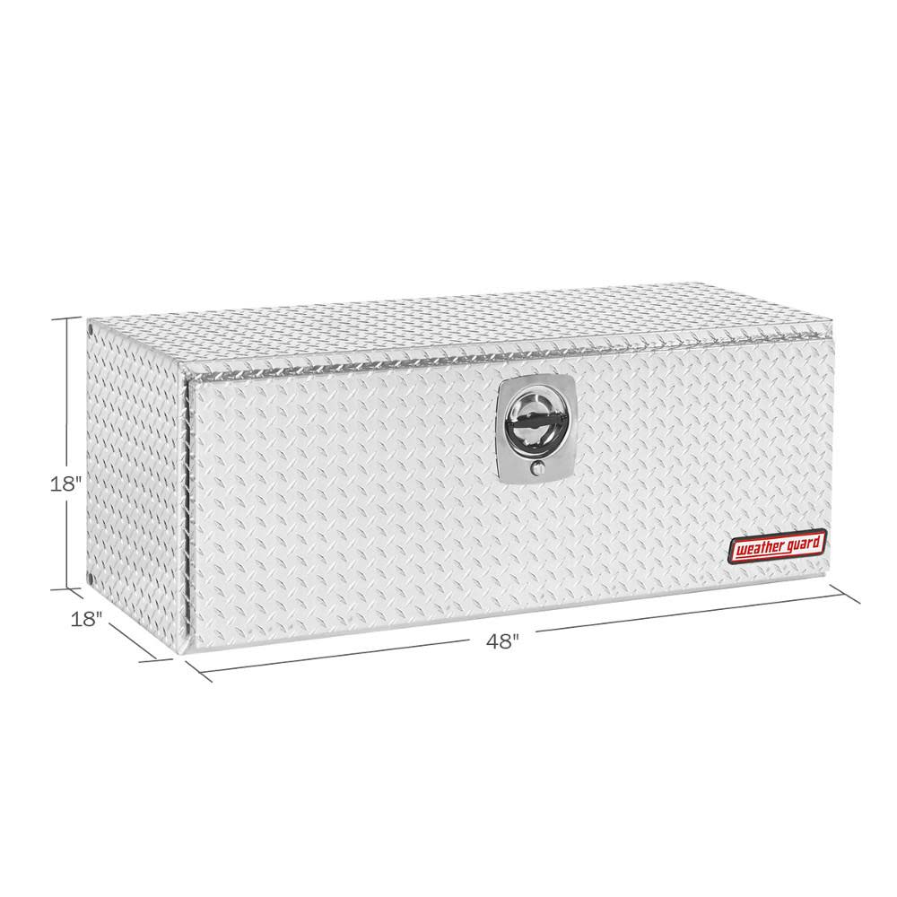 Underbed Box， Aluminum， Compact， 8.6 Cu. Ft.