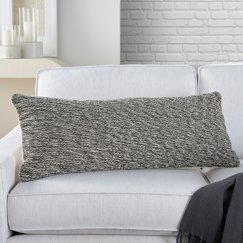 Mina Victory Life Styles Woven Cotton Modern Solid Throw Pillow   ( 12\