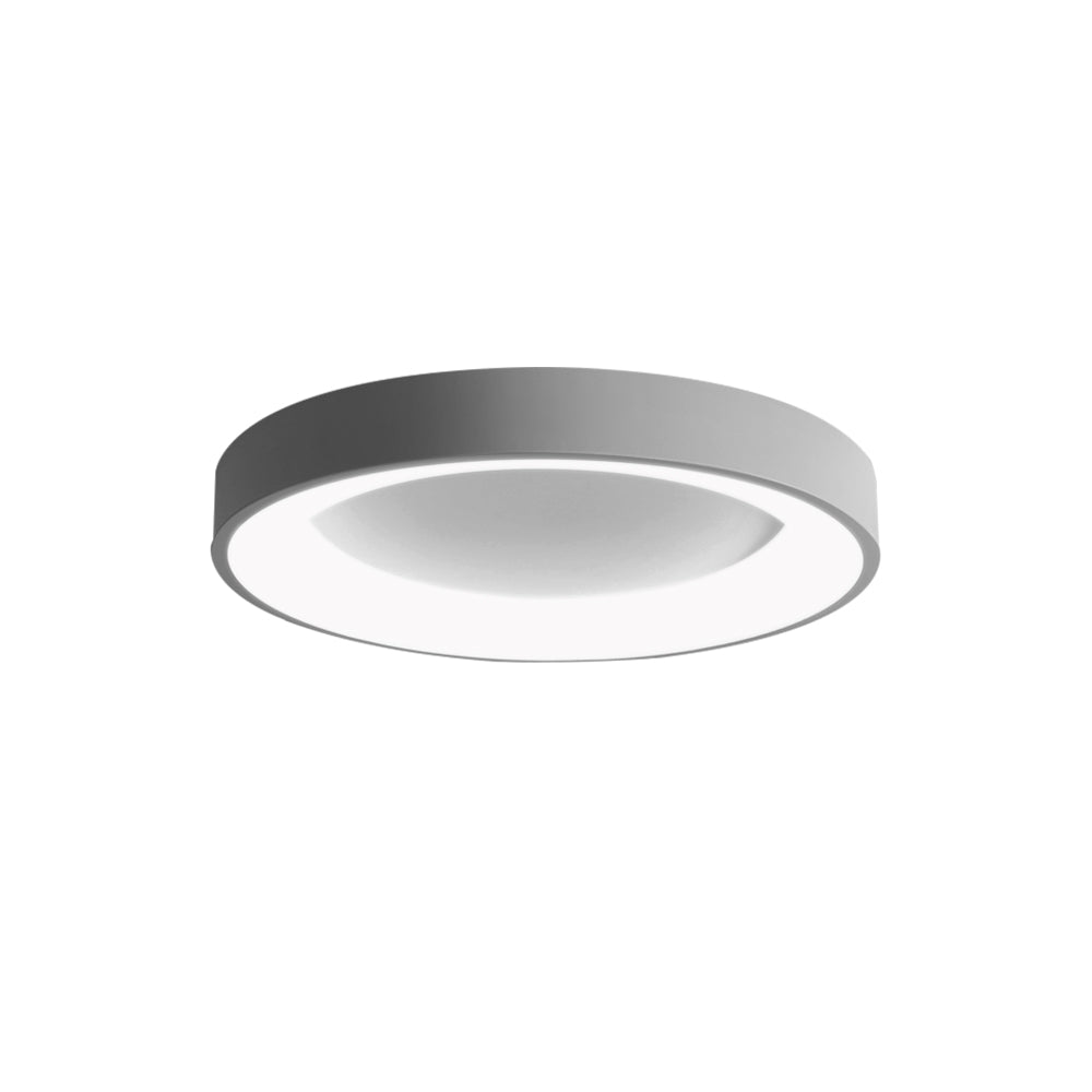 LED Grey Round Flush Mount Ceiling Light