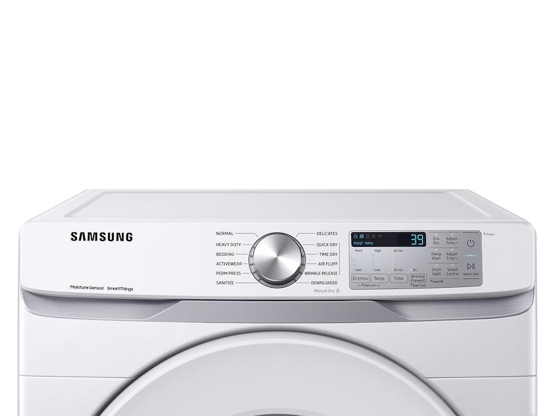 Samsung DVE51CG8000W 7.5 Cu. Ft. Smart Electric Dryer With Sensor Dry In White