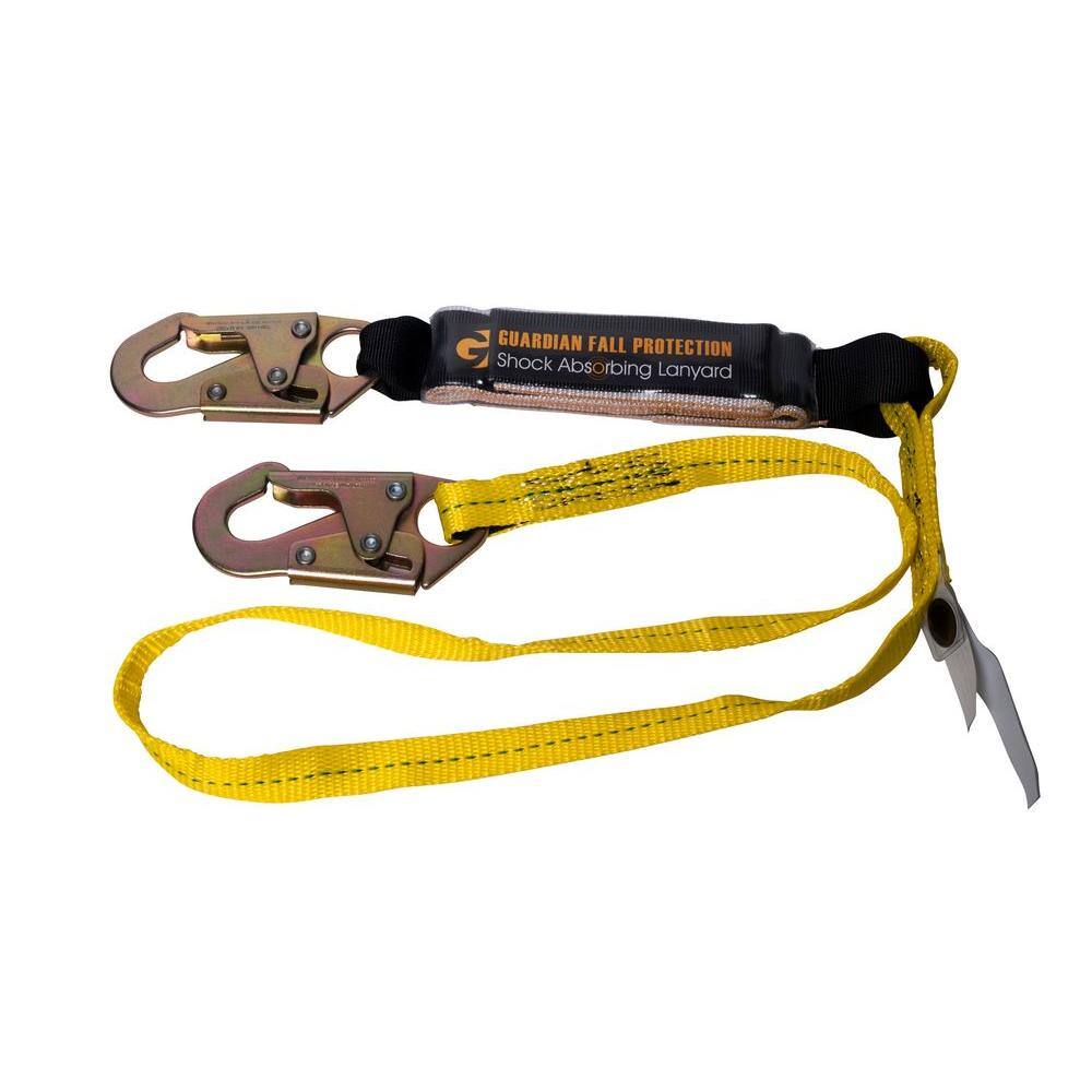 Guardian Fall Protection 6 ft. Shock Absorbing Lanyard 01220