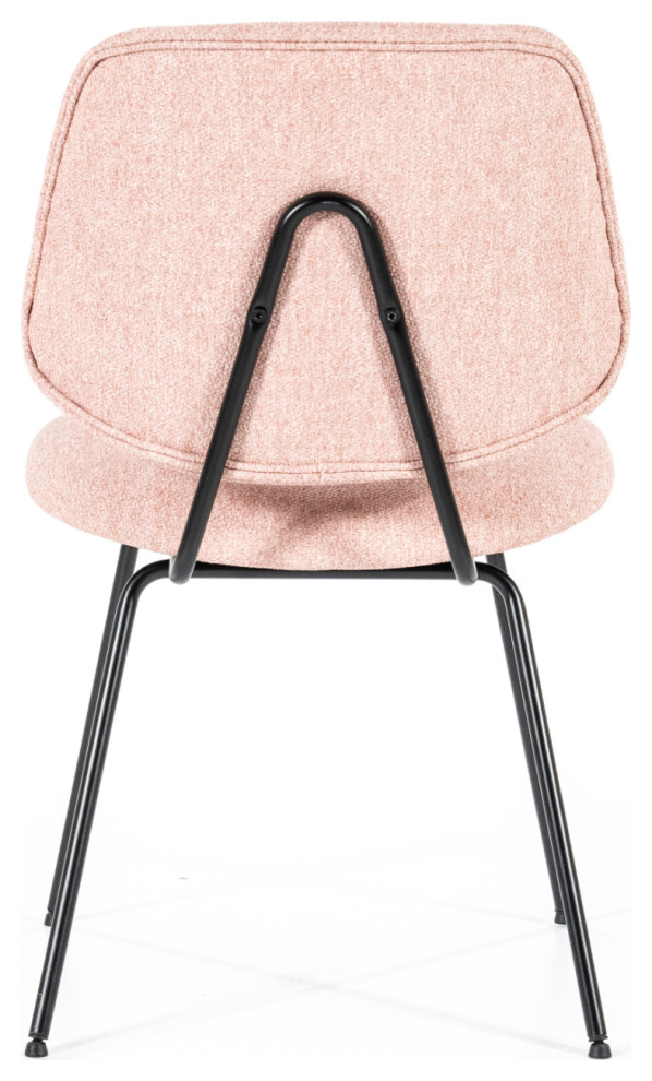 Pink Fletcher Dining Chair  Eleonora Lynn   Midcentury   Dining Chairs   by Luxury Furnitures  Houzz