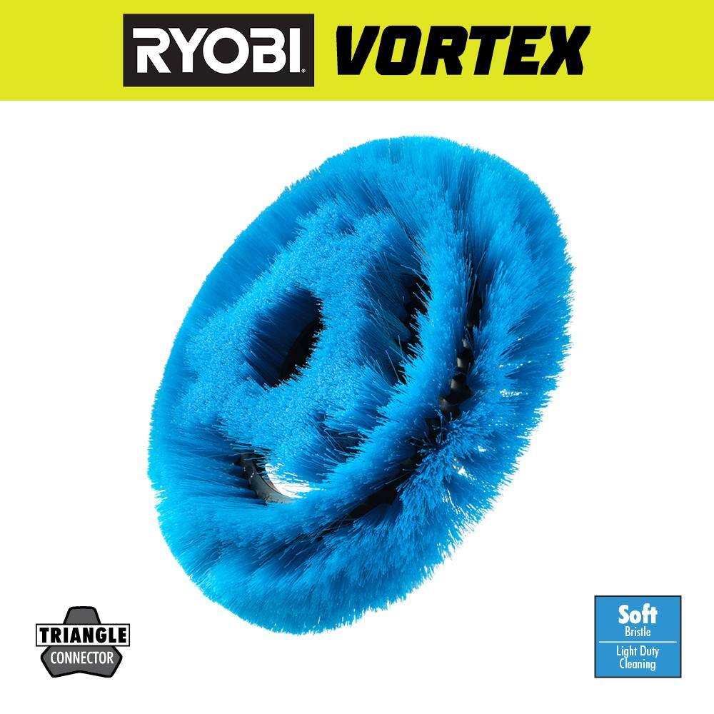 RYOBI 9 in. VORTEX Soft Bristle Brush A95SRB9