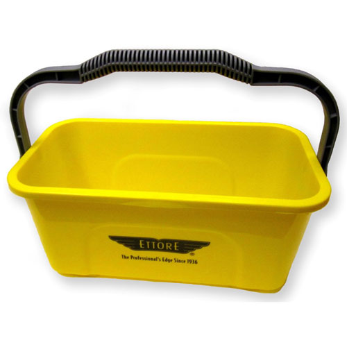 Ettore Products Super Compact Bucket - 12 quart - Heavy Duty | Sturdy Handle， Compact， Ergonomic Grip - 7.3