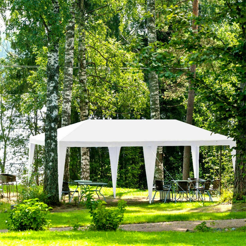 Canada Only - 10 x 20 FT Outdoor Party Wedding Canopy Tent with 4 Removable Sidewalls & Carry Bag