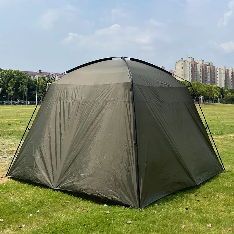 Single Layer Family Outdoor Hiking Upgraded Ventilation Diagonal Bracing Type 190T Polyester 8 10 Person Camping Tent