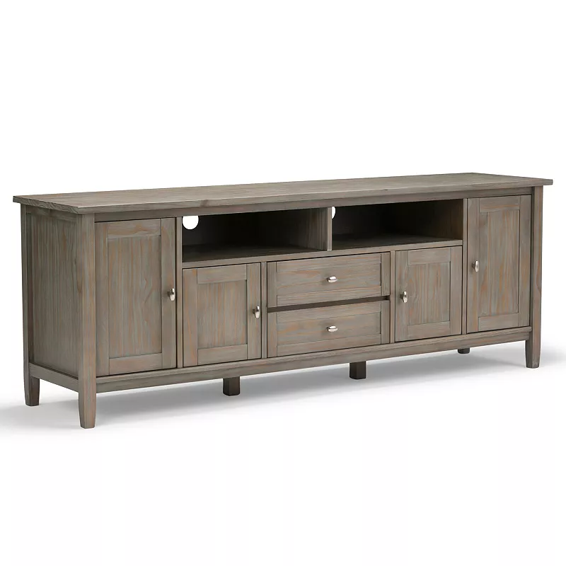 Simpli Home Warm Shaker Media Storage TV Stand