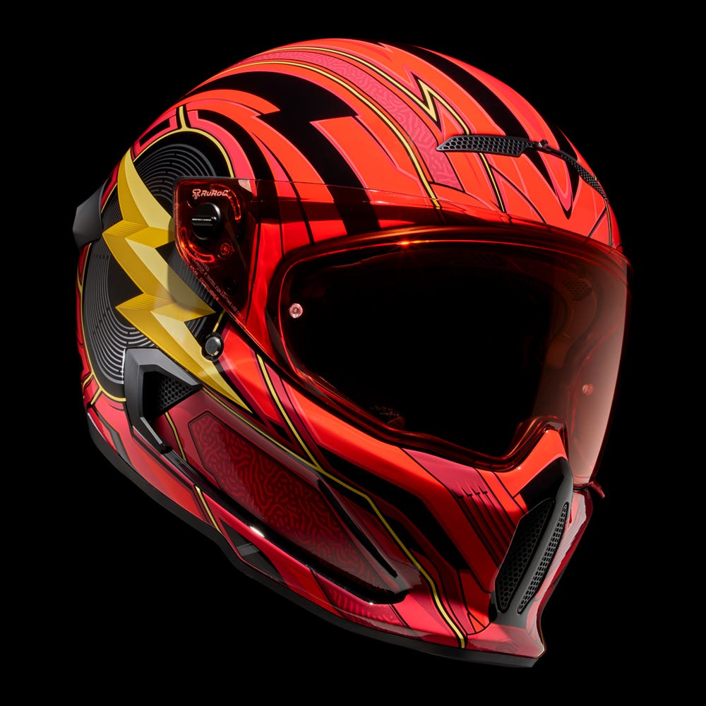 Ruroc |  ATLAS 4.0 The Flash | Full Face Bluetooth Motorcycle Helmet | Ruroc