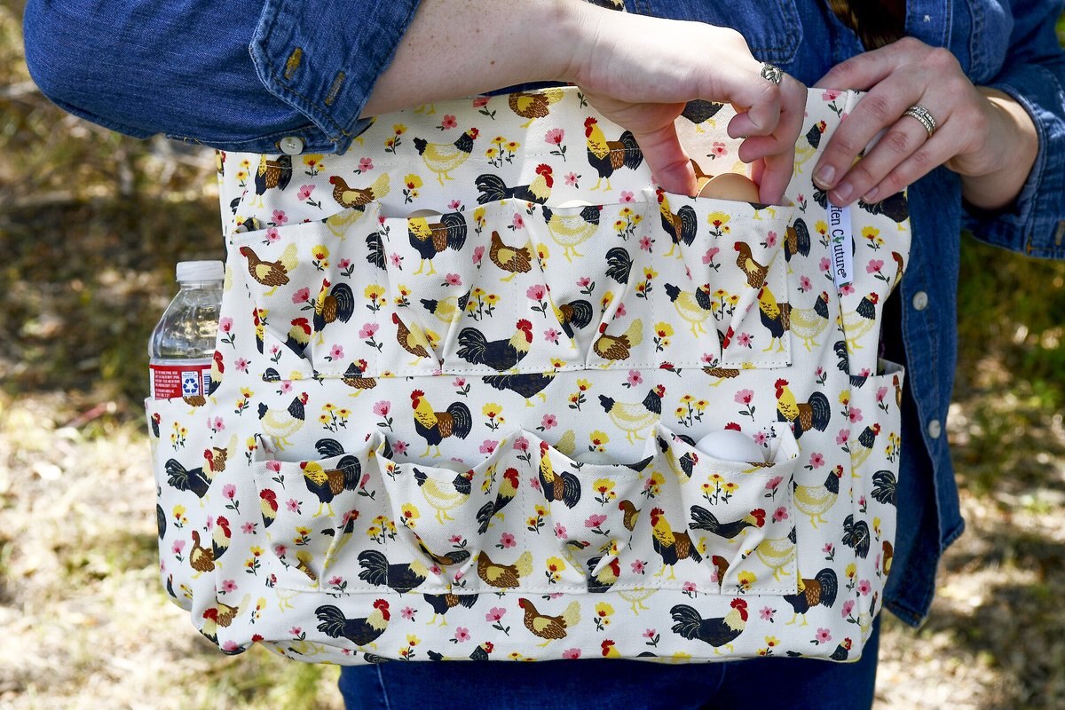 Hen Couture Egg Collecting Utility Tote Bag