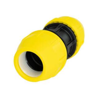 HOME-FLEX 1-14 in. IPS DR 11 Underground Yellow Poly Gas Pipe Coupler 18-429-012