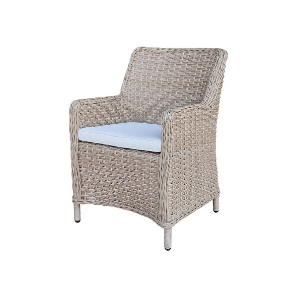 Outdoor Wicker Patio Dining Chair with Cushion