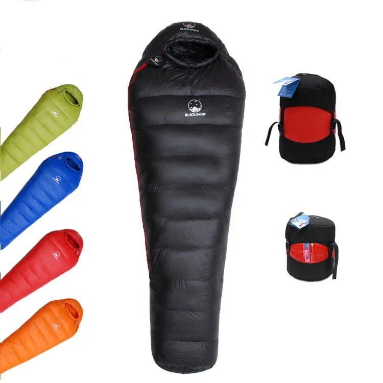 Winter Outdoor Storage Sleeping Bag Thickened Goose Down Material Camping Travel Extreme Cold Resistant and Warm Equipment