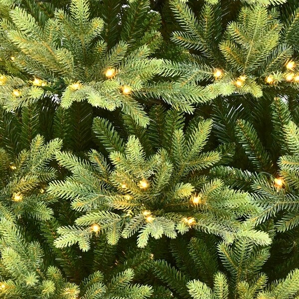 Puleo International 9 ft. PreLit Alberta Spruce Artificial Christmas Tree