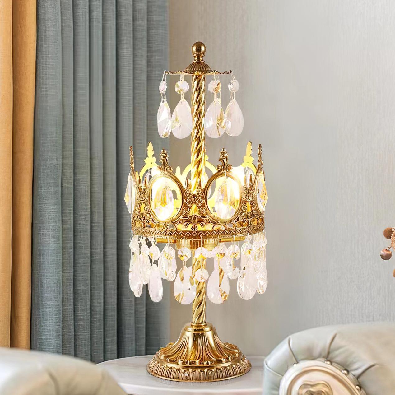 Vintage Crystal Table Light