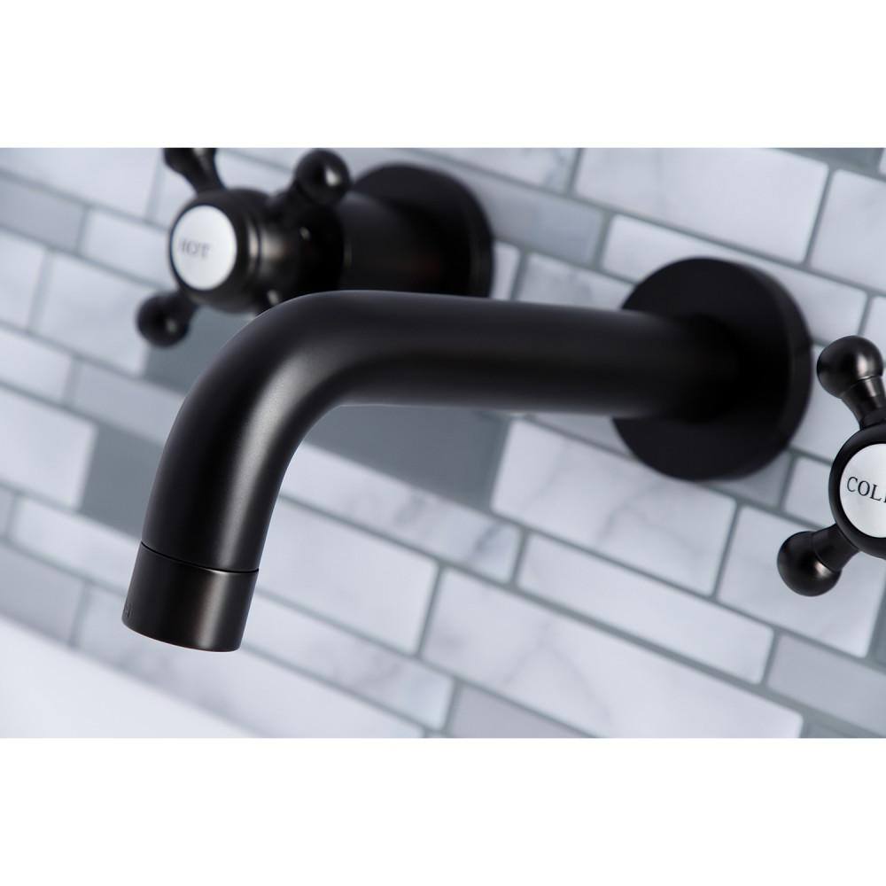 Kingston Brass Metropolitan 2-Handle Wall-Mount Bathroom Faucets in Oil Rubbed Bronze HKS8125BX