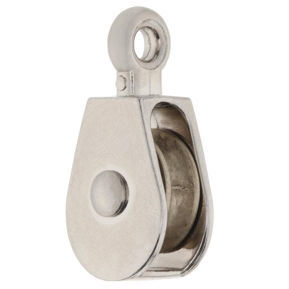 Everbilt 34 in. Nickel-Plated Fixed Pulley 43004